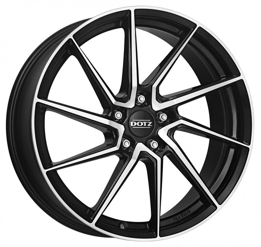 Dotz Spa black polished 8x18 ET48 - LK5/100 ML60.1