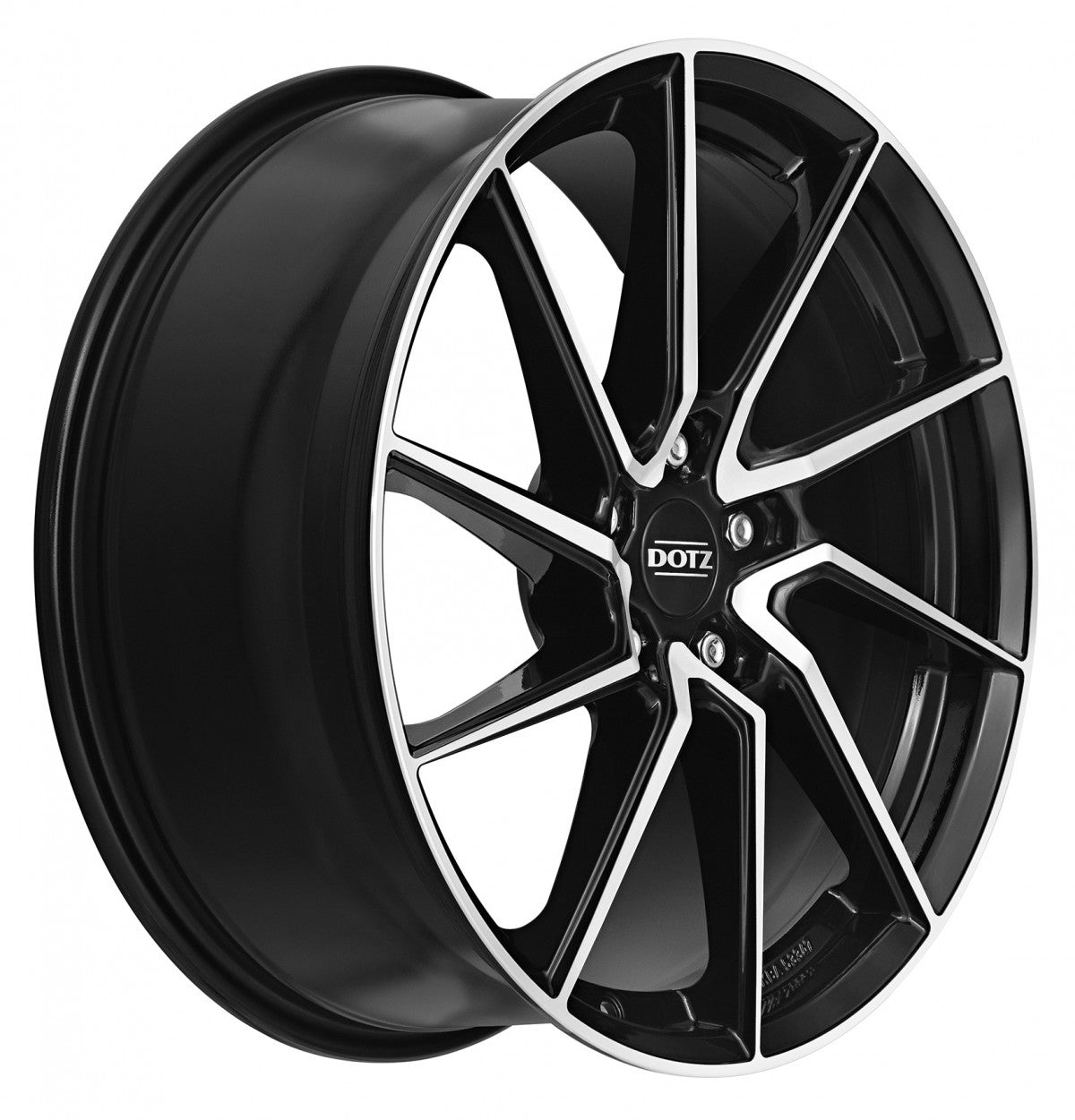 Dotz Spa black polished Alufelge 8x18 Zoll ET48 LK 5x100 ML60.1 – Bild 3