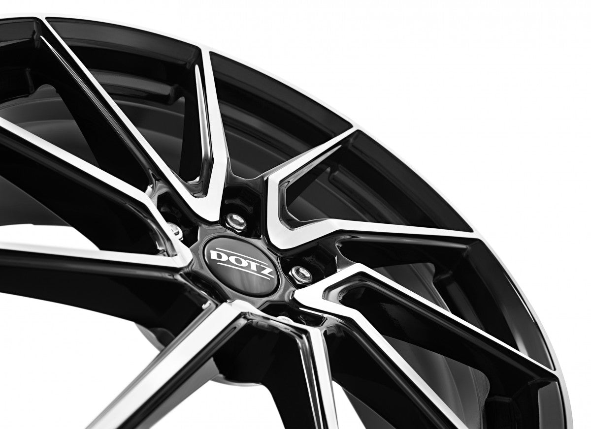 Dotz Spa black polished Alufelge 8x19 Zoll ET45 LK 5x108 ML70.1 – Bild 7