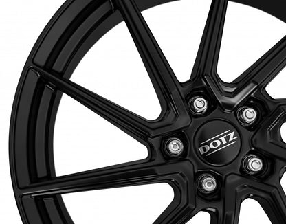 Dotz Spa black matt 7.5x17 ET38 - LK5/114.3 ML71.6