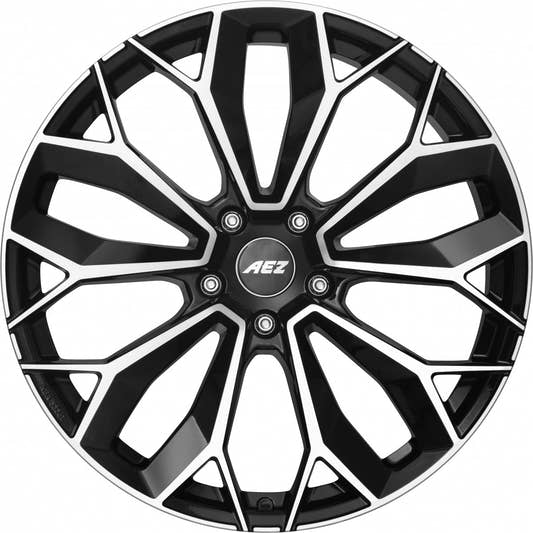AEZ Leipzig black polished Alufelge 9x20 Zoll ET44 LK 5x120 ML72.6 – Bild 2