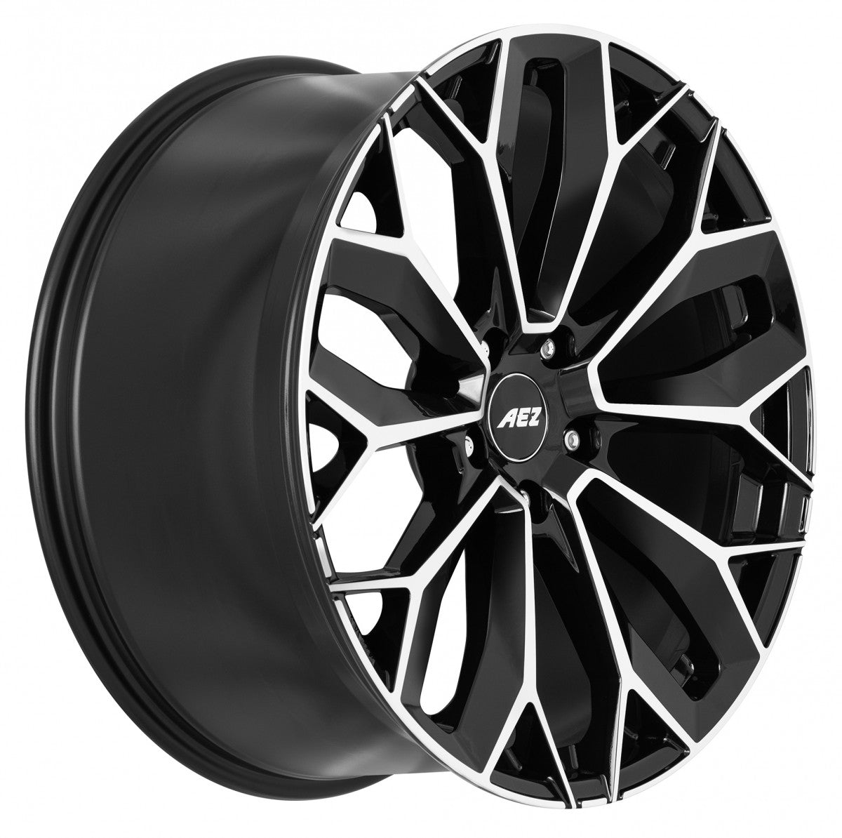 AEZ Leipzig black polished Alufelge 9.5x21 Zoll ET37 LK 5x112 ML66.6 – Bild 3