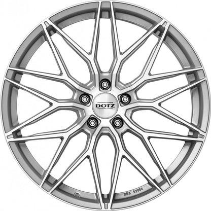 Dotz Suzuka silver polished lip Alufelge 8.5x19 Zoll ET40 LK 5x112 ML66.6 – Bild 2