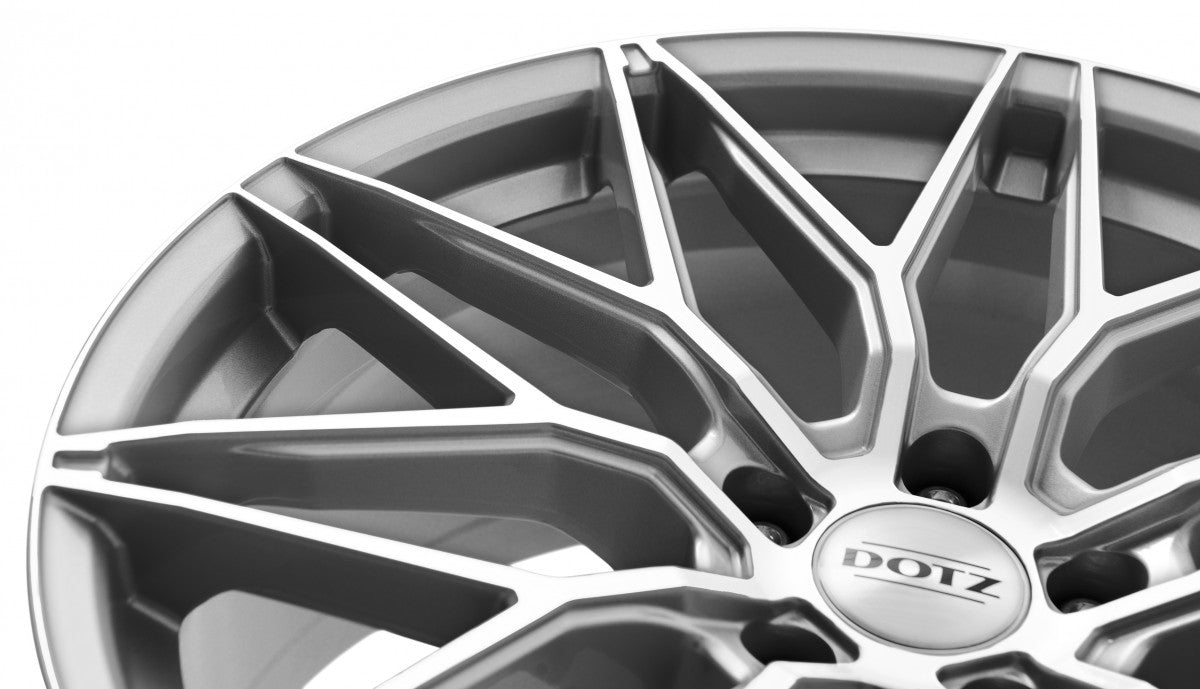 Dotz Suzuka silver polished lip Alufelge 8.5x19 Zoll ET40 LK 5x112 ML66.6 – Bild 5