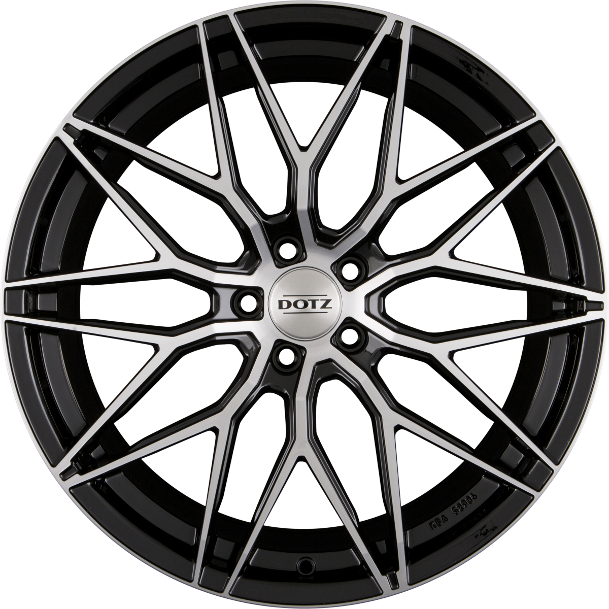 Dotz Suzuka black polished Alufelge 8x19 Zoll ET27 LK 5x112 ML66.6 – Bild 8