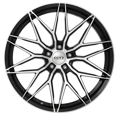 Dotz Suzuka black polished Alufelge 8x19 Zoll ET27 LK 5x112 ML66.6 – Bild 2