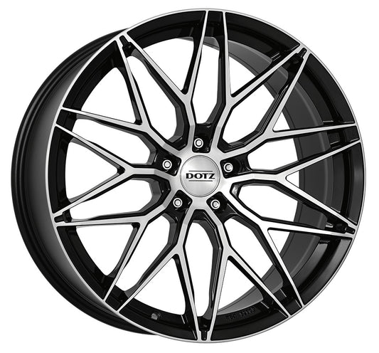 Dotz Suzuka black polished 8.5x19 ET47 - LK5/120 ML72.6