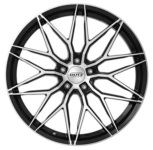 Dotz Suzuka black polished 8.5x19 ET47 - LK5/120 ML72.6