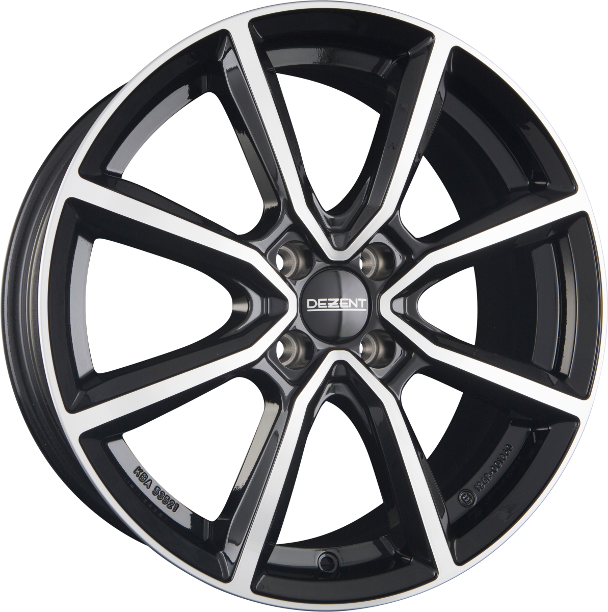 Dezent TN black polished Alufelge 6x15 Zoll ET31 LK 4x100 ML60.1 – Bild 8
