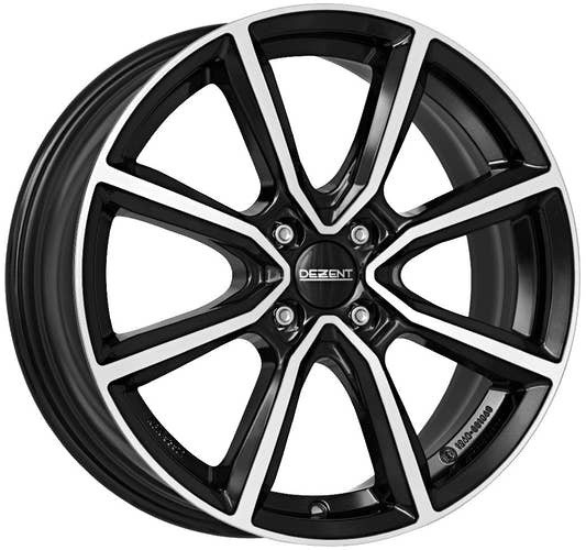 Dezent TN black polished 7x17 ET35 - LK4/98 ML58.1
