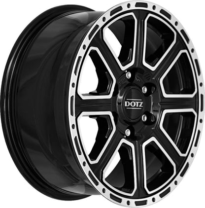 Dotz Kalahari black polished Alufelge 7x16 Zoll ET24 LK 6x139.7 ML93.1 – Bild 3