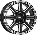 Dotz Kalahari DARK - Schwarz Poliert Alufelge 8x18 Zoll ET30 LK 6x139.7 ML93.1