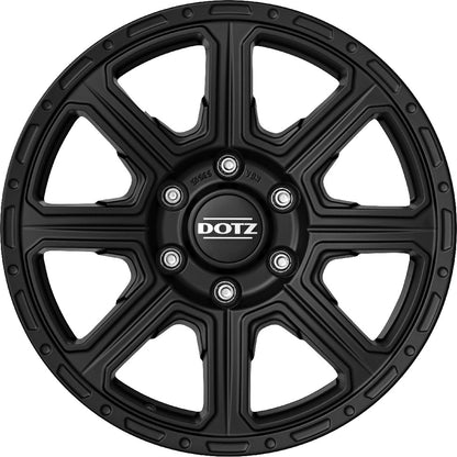Dotz Kalahari black matt 8x18 ET30 - LK5/120 ML72.6