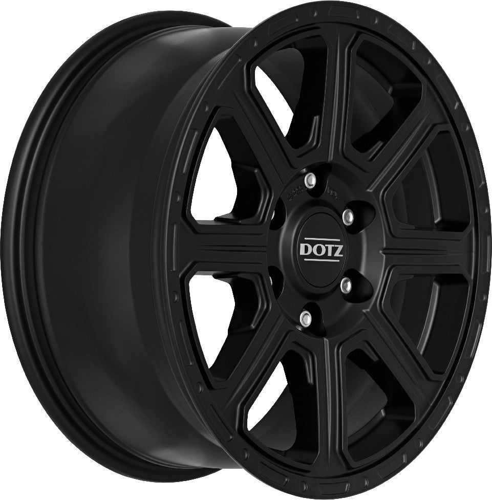 Dotz Kalahari black matt 8x18 ET30 - LK5/120 ML72.6