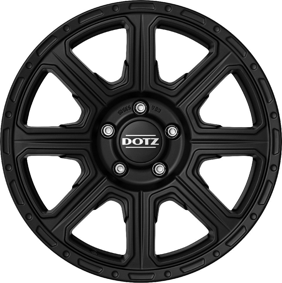 Dotz Kalahari black matt 8x18 ET30 - LK5/120 ML72.6
