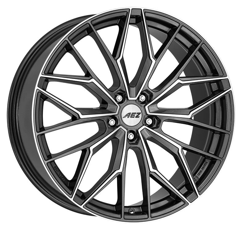 AEZ Porto gunmetal polished Alufelge 8x18 Zoll ET40 LK 5x112 ML66.6