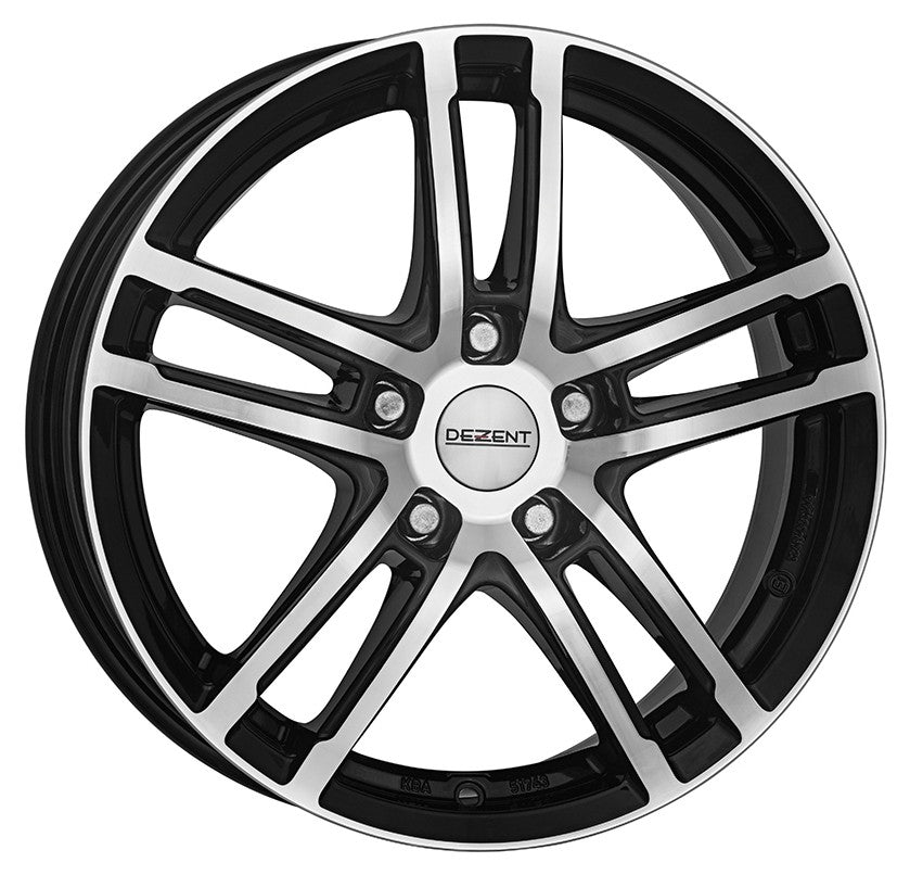 Dezent TZ black polished Alufelge 7.5x19 Zoll ET32 LK 5x112 ML66.6