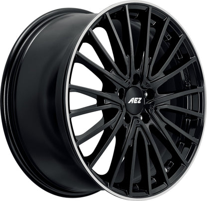 AEZ Berlin black/polished lip 7.5x18 ET53 - LK5/112 ML66.6