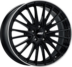 AEZ Berlin black/polished lip Alufelge 7.5x19 Zoll ET44 LK 5x112 ML66.6
