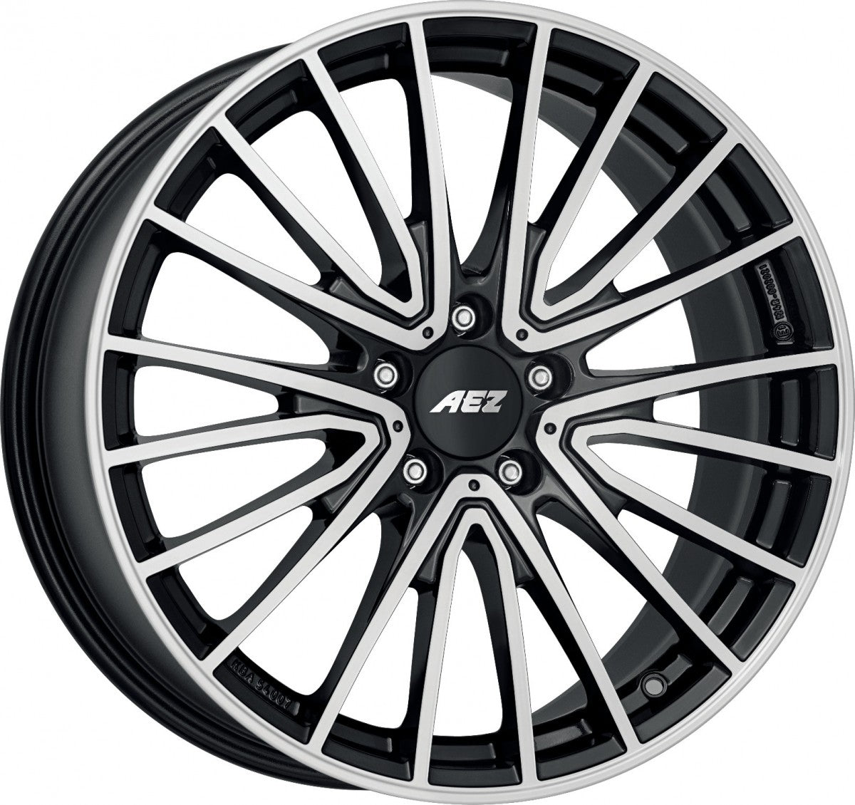 AEZ Berlin black/polished 7.5x18 ET40 - LK5/112 ML66.6