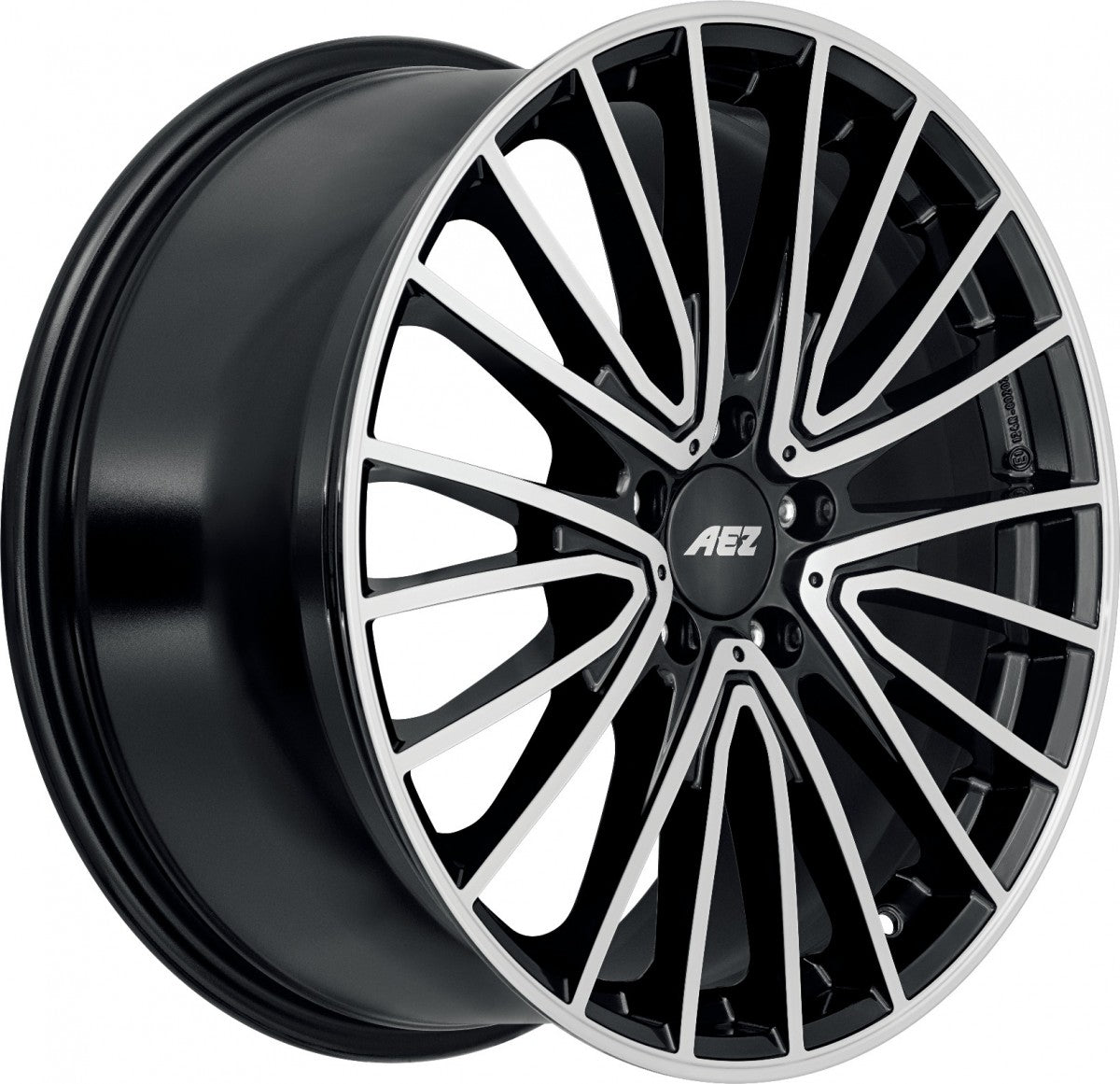 AEZ Berlin black/polished 7.5x18 ET49 - LK5/112 ML66.6