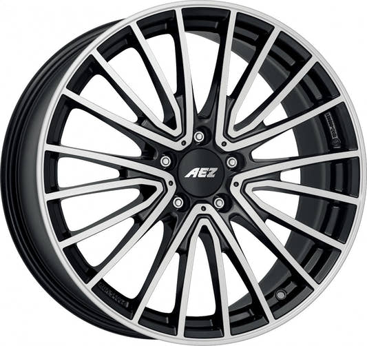 AEZ Berlin black/polished 7.5x18 ET53 - LK5/112 ML66.6