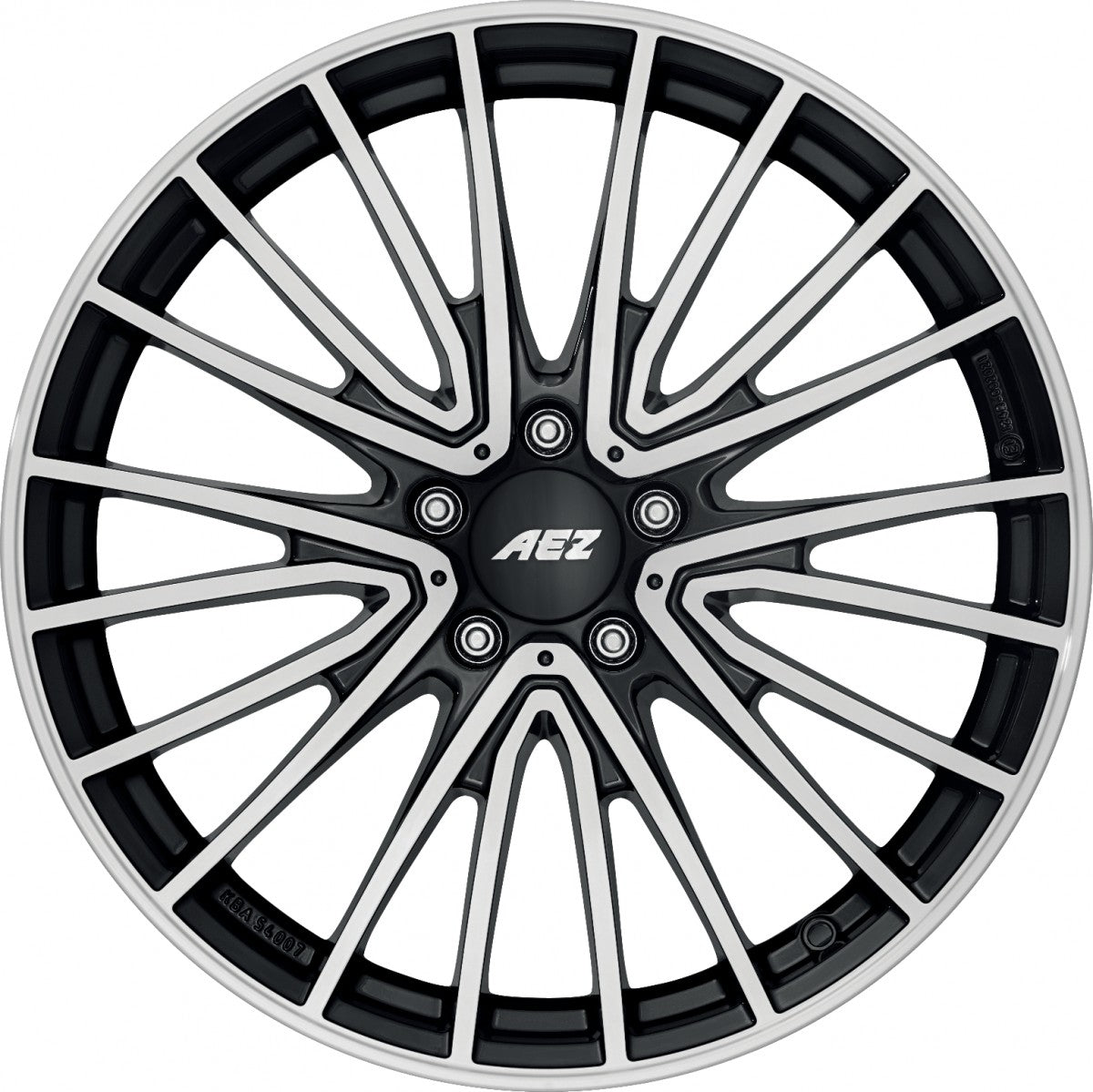 AEZ Berlin black/polished 7.5x19 ET40 - LK5/112 ML66.6