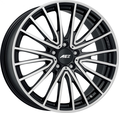 AEZ Berlin black/polished 7.5x19 ET53 - LK5/112 ML66.6