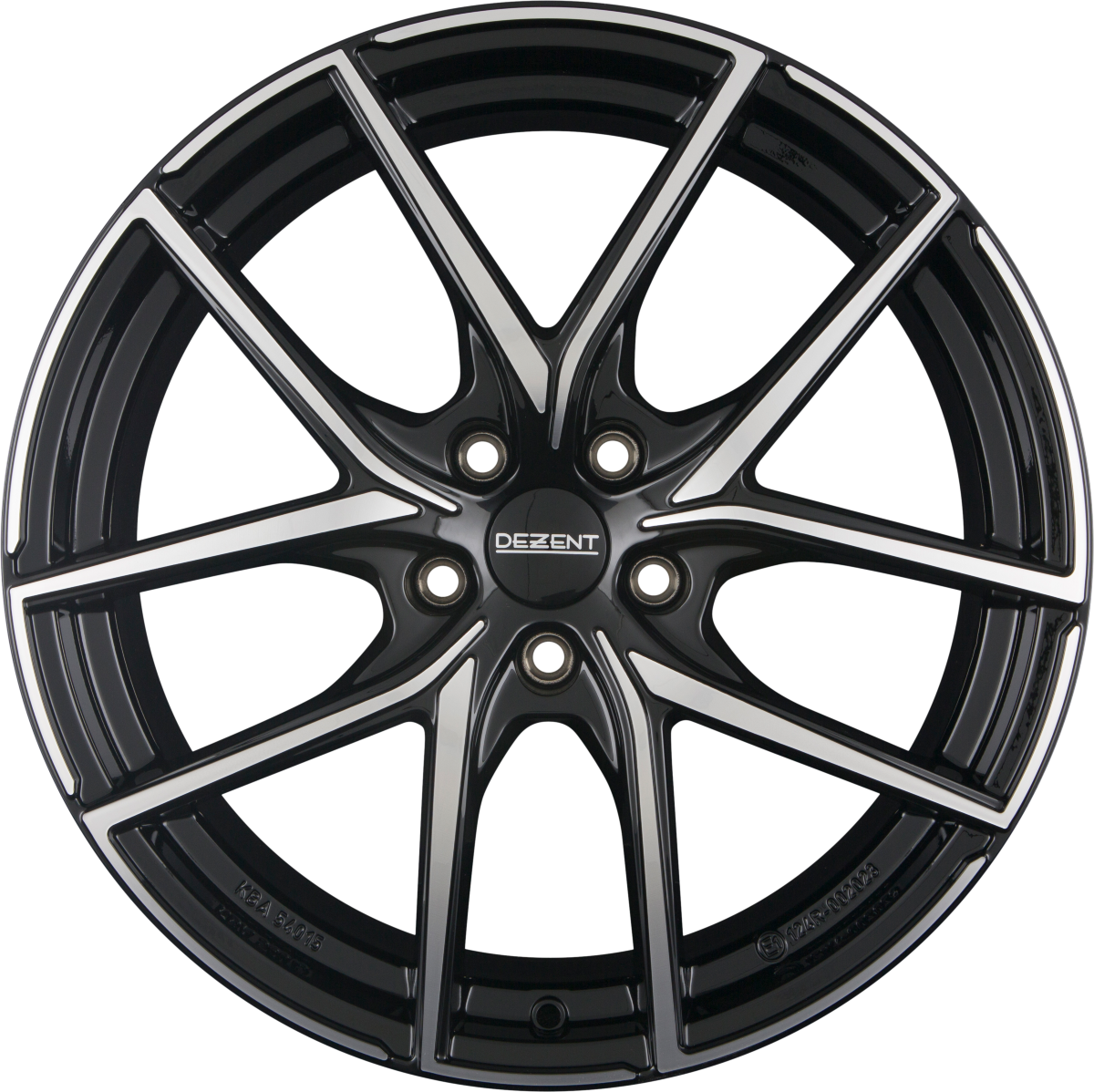 Dezent TO black/polished Alufelge 7.5x18 Zoll ET50 LK 5x112 ML57.1 – Bild 4