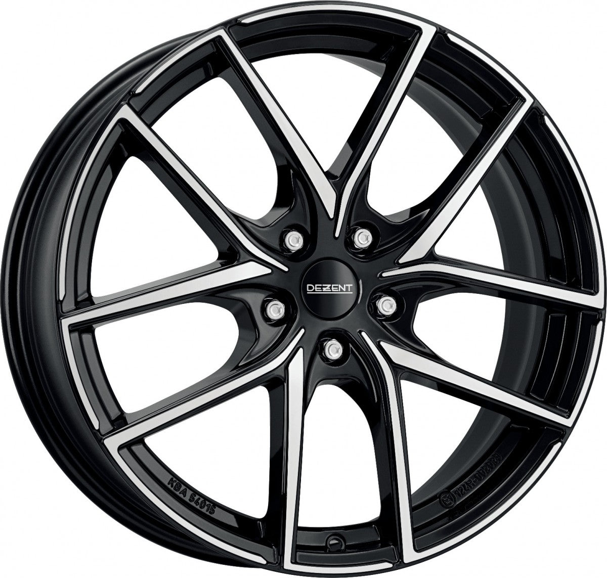 Dezent TO black/polished Alufelge 7.5x18 Zoll ET50 LK 5x112 ML57.1