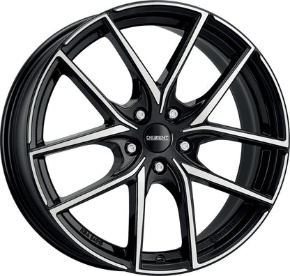 Dezent TO black/polished Alufelge 7.5x18 Zoll ET50 LK 5x112 ML57.1