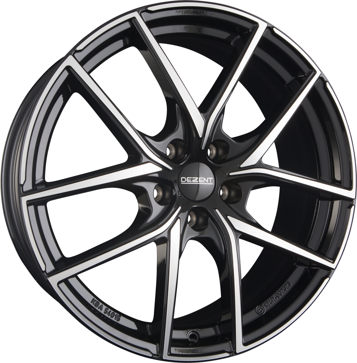 Dezent TO black/polished Alufelge 7.5x18 Zoll ET50 LK 5x112 ML57.1 – Bild 5