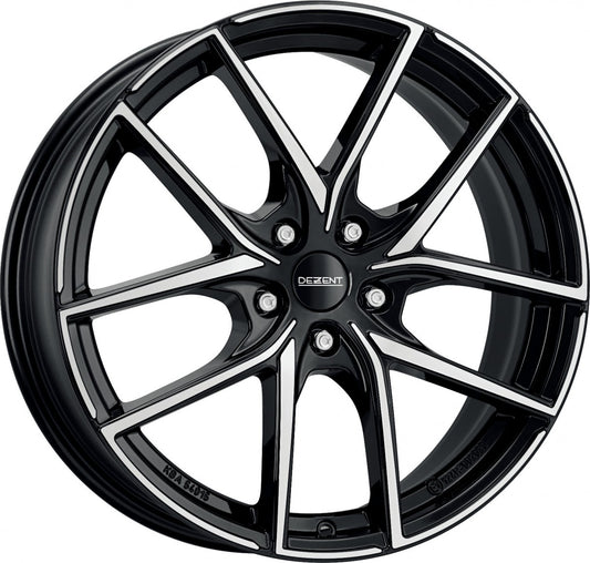 Dezent TO black/polished 7.5x18 ET45 - LK5/114.3 ML67.1
