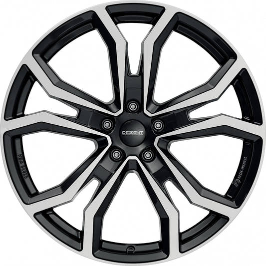 Dezent TV black/polished 8x19 ET39 - LK5/112 ML66.6