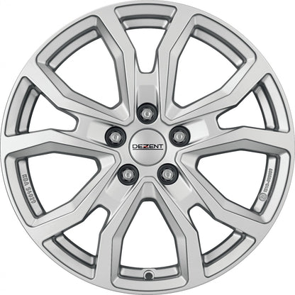 Dezent TV silver Alufelge 7x17 Zoll ET45 LK 5x114.3 ML66.1 – Bild 2