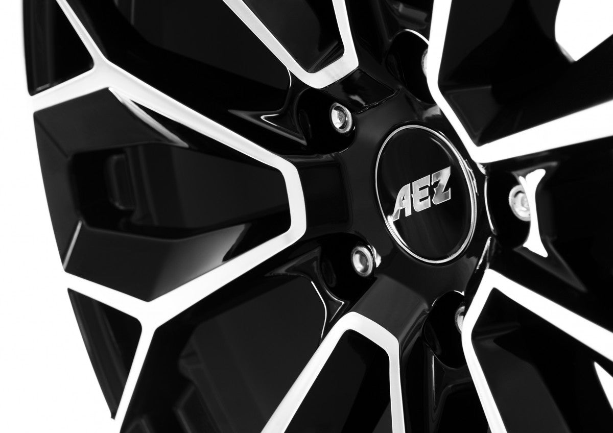 AEZ Leipzig black polished 10.5x21 ET50 - LK5/112 ML66.6