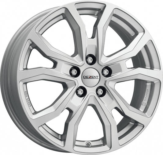 Dezent TV silver 6.5x17 ET60 - LK5/120 ML65.1
