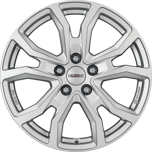 Dezent TV silver 6.5x17 ET60 - LK5/120 ML65.1