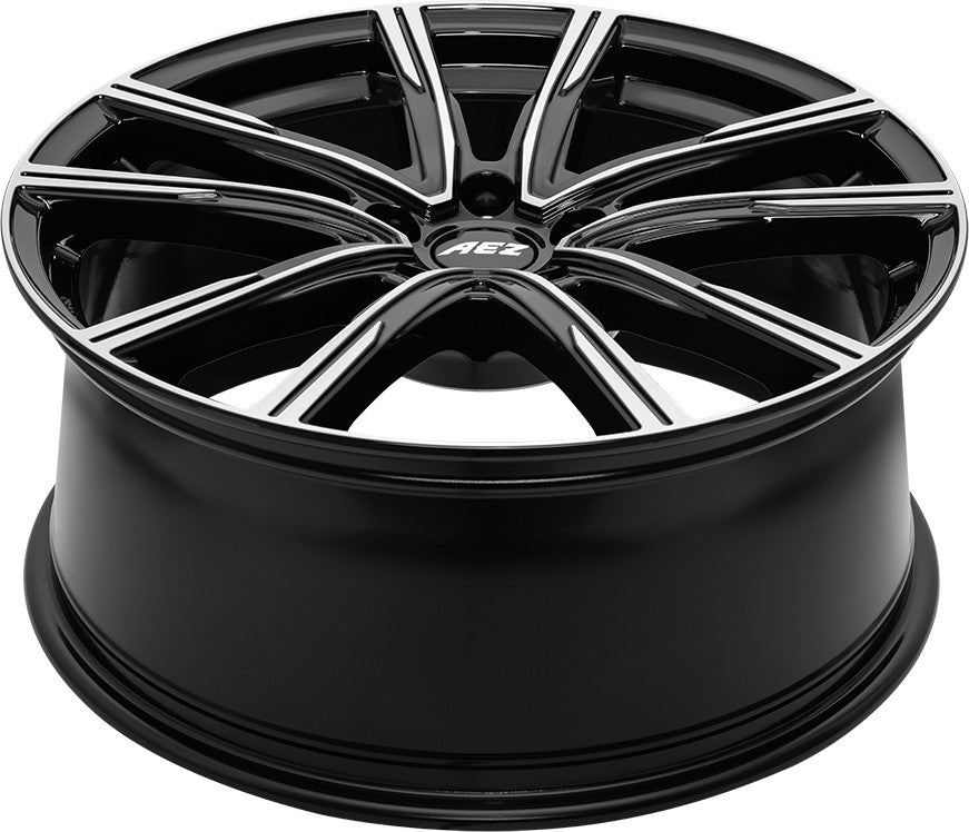 AEZ Montreal black/polished 7x18 ET35 - LK5/114.3 ML60.1