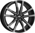 AEZ Montreal black/polished Alufelge 8x20 Zoll ET35 LK 5x114.3 ML71.6