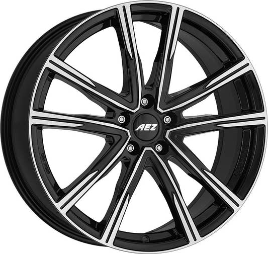 AEZ Montreal black/polished Alufelge 8x20 Zoll ET40 LK 5x114.3 ML71.6