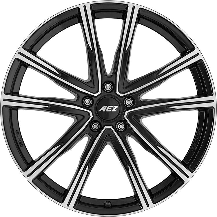 AEZ Montreal black/polished Alufelge 8x20 Zoll ET57 LK 5x114.3 ML67.1 – Bild 2