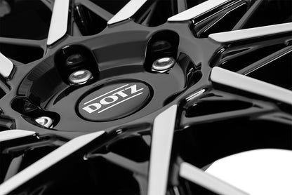 Dotz Fuji black/polished 8x18 ET44 - LK5/112 ML57.1