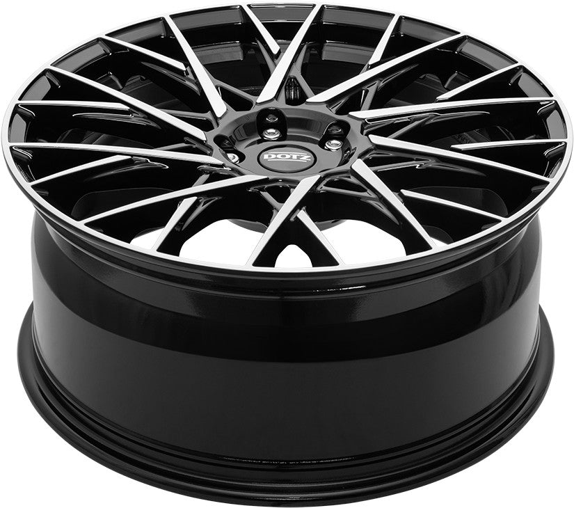 Dotz Fuji black/polished 8x18 ET44 - LK5/112 ML57.1