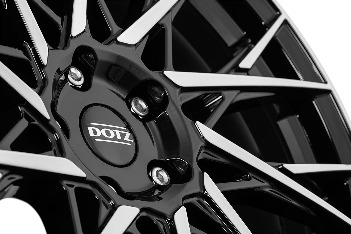 Dotz Fuji black/polished 8x19 ET44 - LK5/112 ML57.1