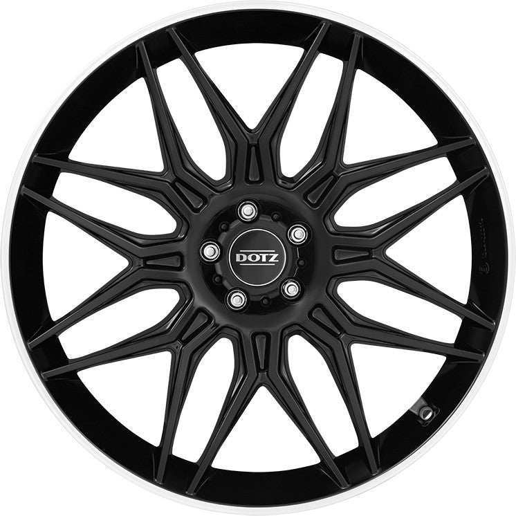 Dotz Longbeach black/polished lip Alufelge 10x20 Zoll ET19 LK 5x112 ML66.6 – Bild 2