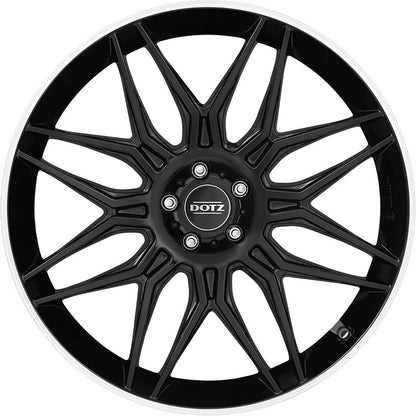 Dotz Longbeach black/polished lip Alufelge 10x20 Zoll ET19 LK 5x112 ML66.6 – Bild 2