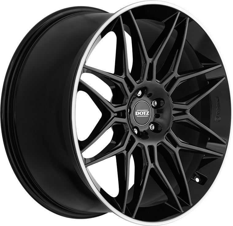 Dotz Longbeach black/polished lip Alufelge 10x20 Zoll ET19 LK 5x112 ML66.6 – Bild 3