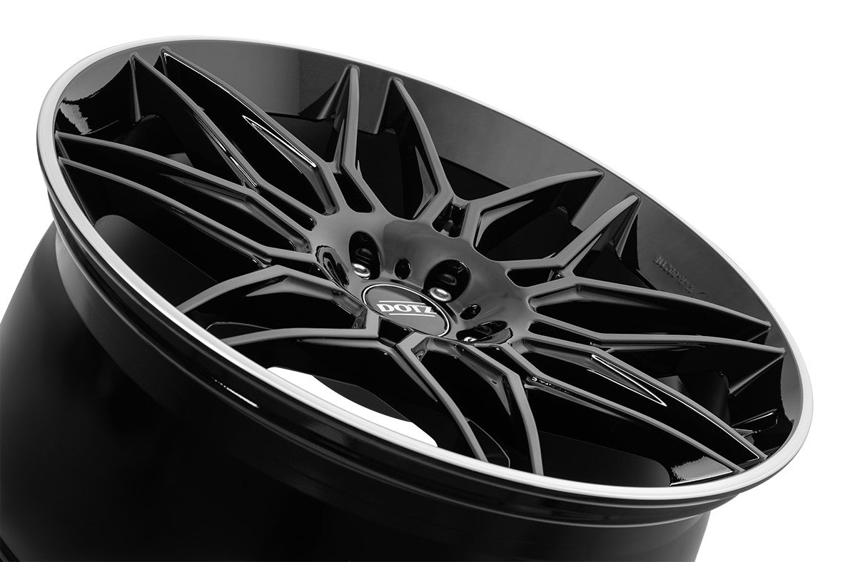Dotz Longbeach black/polished lip Alufelge 10x20 Zoll ET19 LK 5x112 ML66.6 – Bild 4