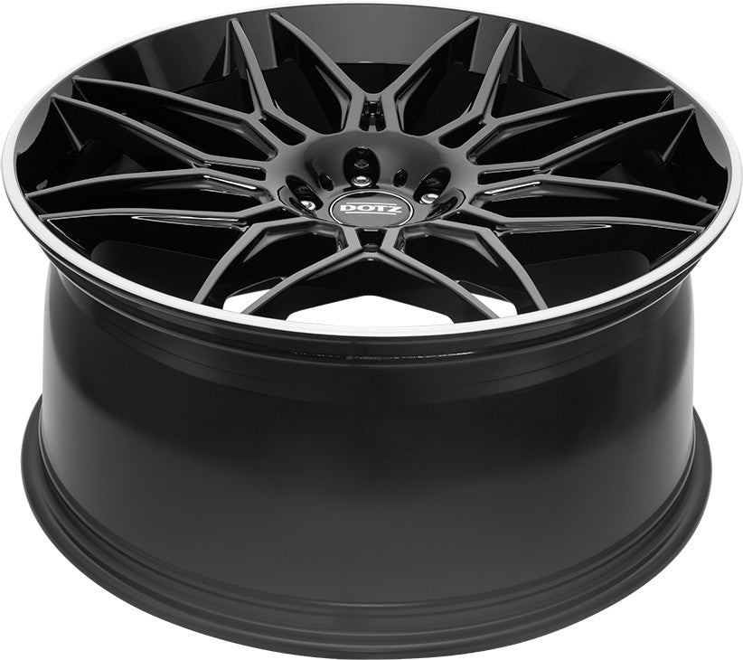 Dotz Longbeach black/polished lip 10.5x21 ET48 - LK5/114.3 ML64.1